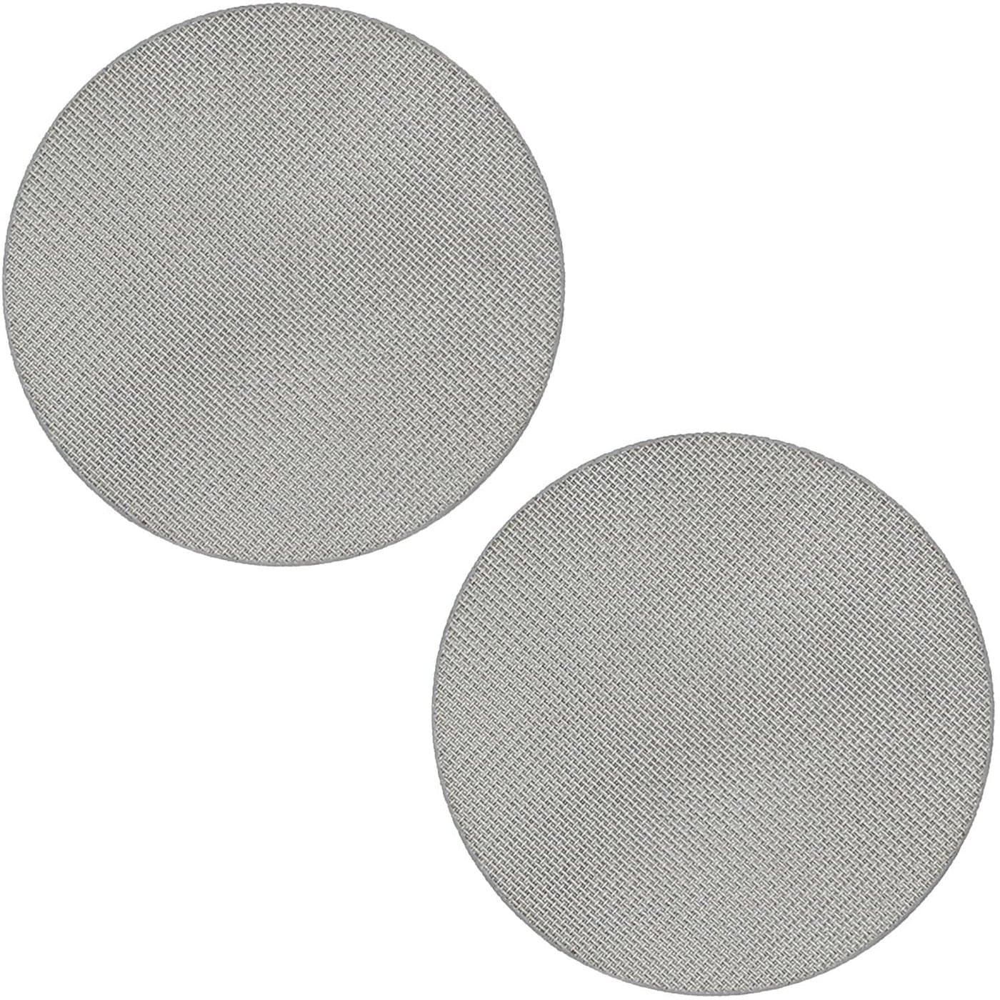 2 Pack 51mm Espresso Puck Screen Reusable 17mm Thickness 150m Coffee Filter Mesh Plate for Espresso Portafilter Filter Basket 51mm150m