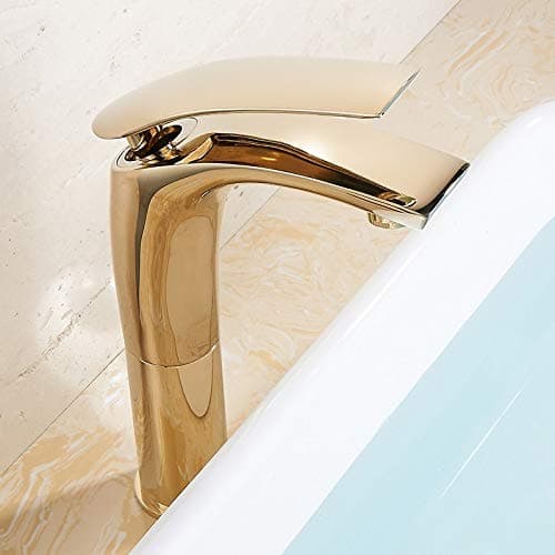 Aquieen Luxury Series Extended Body Hot Cold Basin Mixer Basin Tap Gold