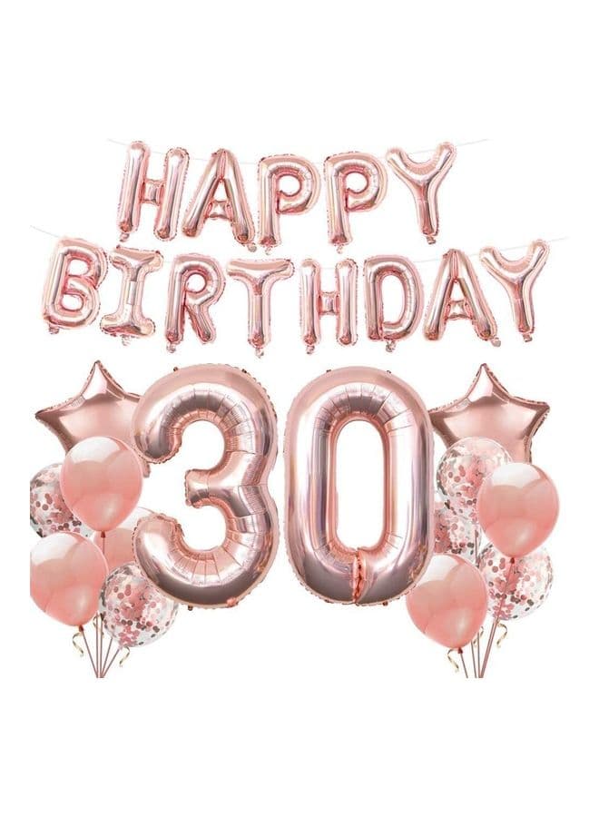 Thirtieth Birthday Party Balloons Decoration Set
