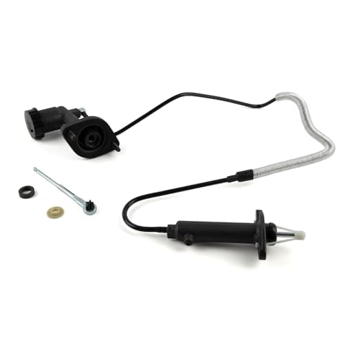 Baxzl Clutch Slave Cylinder and Master Cylinder Assembly for Jeep Wrangler 1997 1998 1999 2000 2001 2002 2.5L 4.0L L4 L6 Replaces CC649041 52107652AB 52107652AC 52107652AD CM140986 CRS011