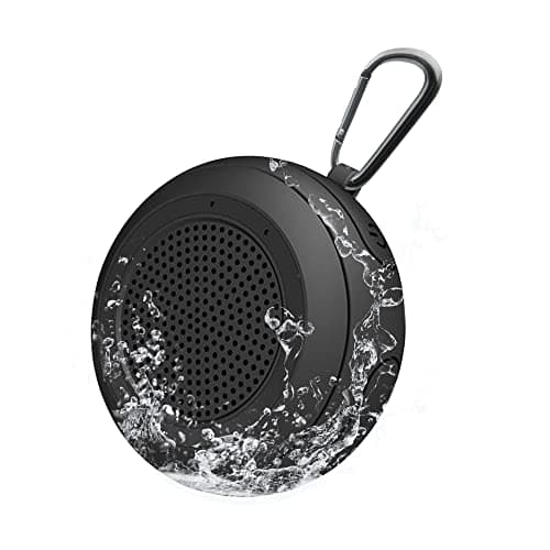 CYBORIS Small Portable Bluetooth Speaker, Portable Shower Speakers IPX7 Waterproof Wireless Floating Pool Mini Outdoor Speakers Handsfree with Built-in Mic for Hot Tub, Swimming, Beach, Boating