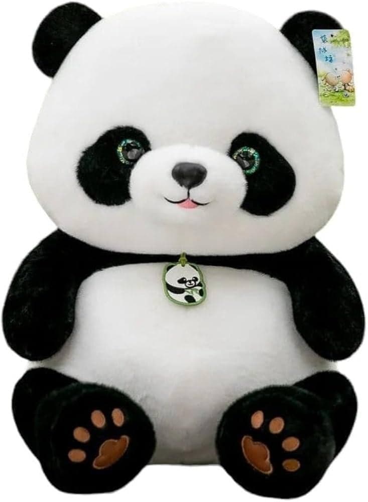 Panda Plush Toy - 30CM Soft Stuffed Panda Bear, Cute Mom & Baby Plushie, Cuddly Kids Toy Gift for Boys & Girls, Adorable Panda Plush for Bedroom, Nursery & Home Decor - Soft, Huggable & Durable