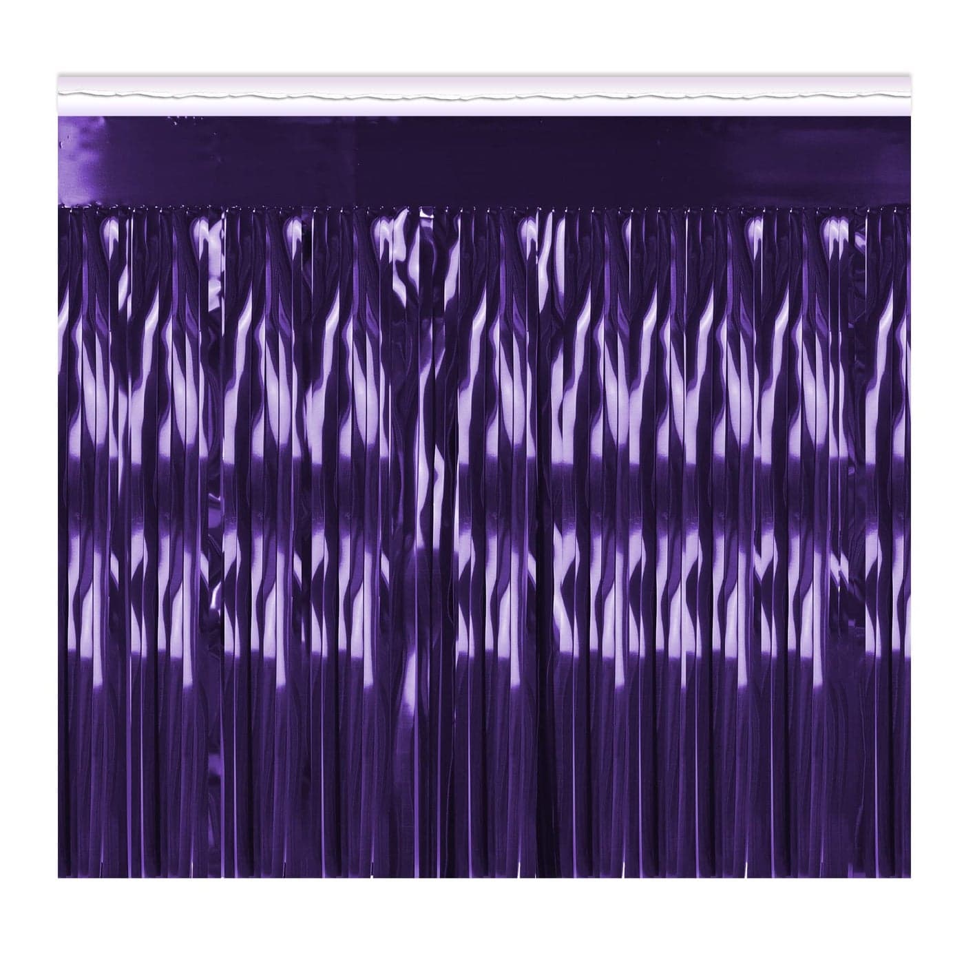 2Ply FR Metallic Fringe Drape purple Party Accessory 1 count