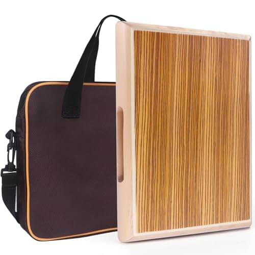 Cajon12 94 17 Portable Box Drum ZebraWood Percussion Box Beat Box WCajones Internal Adjustable Snares StringsWrenchHand Drum Carring Bag