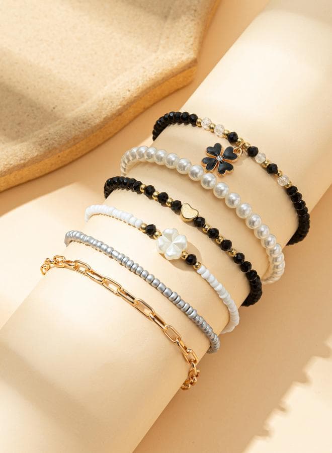 Set of 7 - Beaded Bracelets