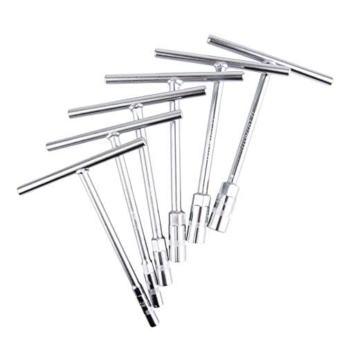 Tusk Compact ATV/MX T-Handle Wrench Set Metric 6, 8, 10, 12, 13, 14mm CR-V Steel Professional