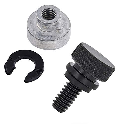 Amazicha Black Stainless Steel Seat Bolt Screw Nut Mount Kit Compatible for Harley Davidson Touring Sportster Softail Dyna 1996-2026