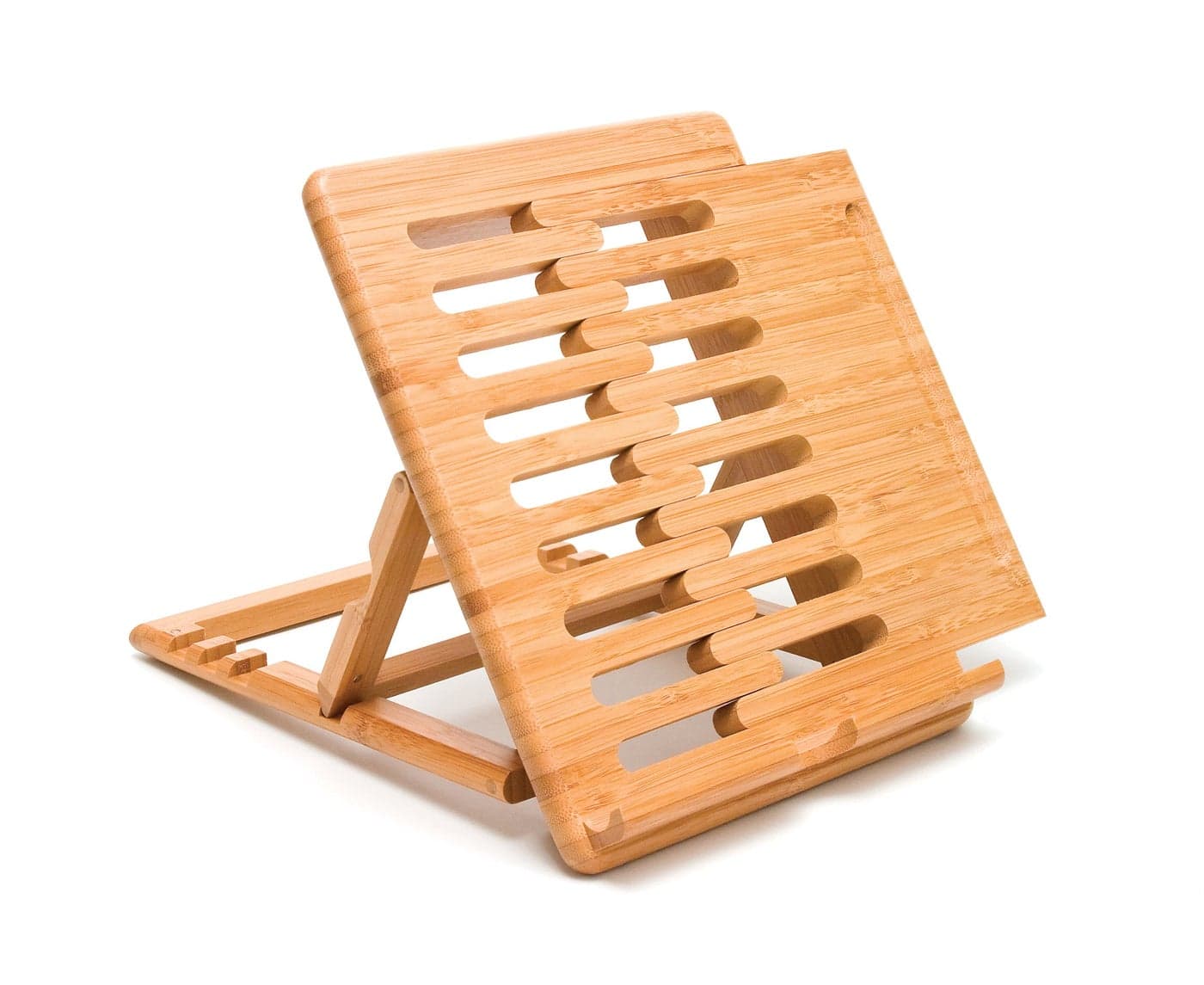 Lipper International 1887 Bamboo Wood Expandable Stand for iPad Samsung Nexus Nintendo Switch and Other Tablets