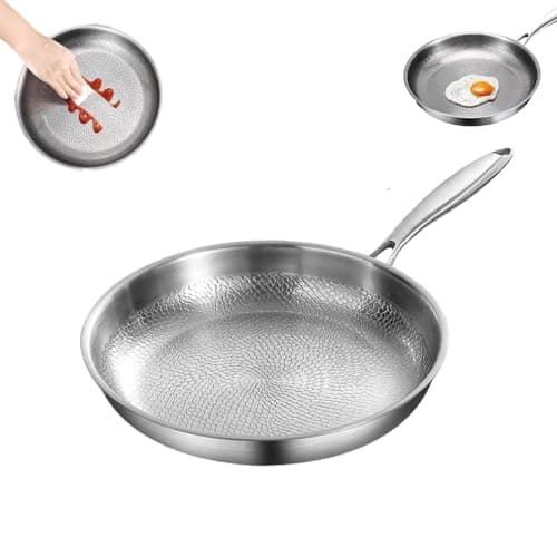 Wynfelo Titanium Hammered Pan Pro, 2025 New Multifunctional Ultra-Durable Scratch-Resistant Non Stick, Even Heating For Cooking