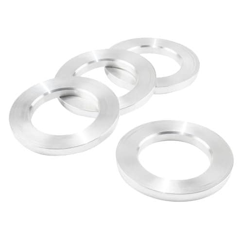 RTRHINOTUNING 4PCS 106mm OD to 67.1mm ID Aluminium Alloy Car Hub Centric Rings Wheel Bore Center Spacer (Silver)