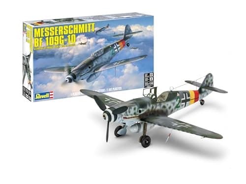 Revell 15873 Messerschmitt BF 109G10 148 Scale 40Piece Skill Level 4 Model Airplane Building Kit