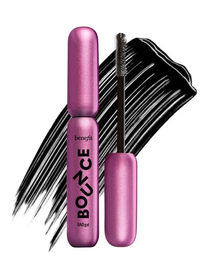 Benefit Cosmetics BADgal Bounce Volumizing Mascara – Black, Extreme Volume & Lift, Long-Lasting Smudge-Resistant Formula, 0.3 oz / 8.5 g