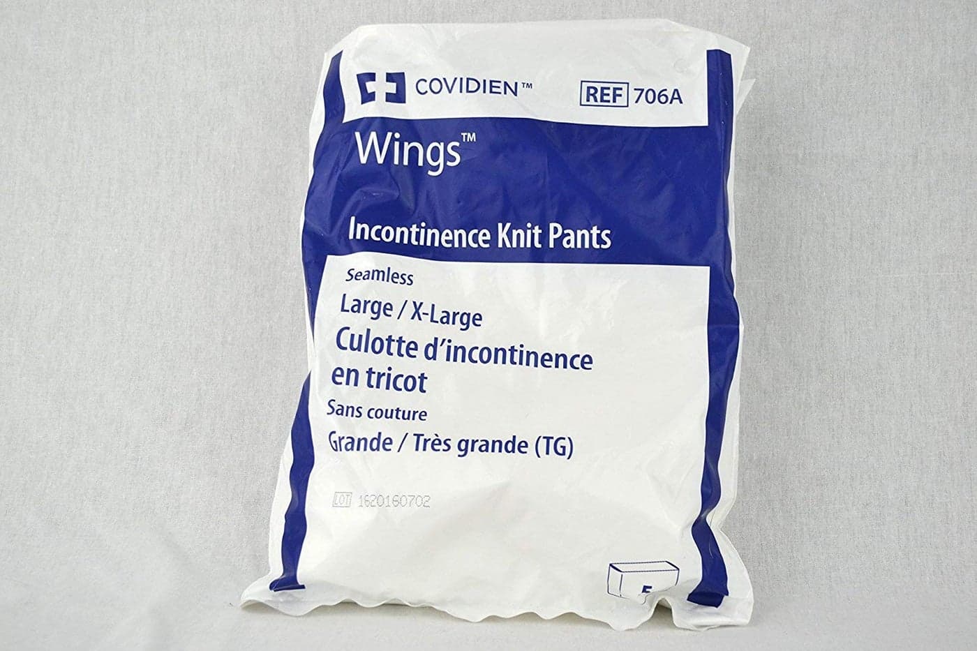 Covidien 706A Wings Incontinence Knit Pants Seamless LargeXLarge Pack of 5