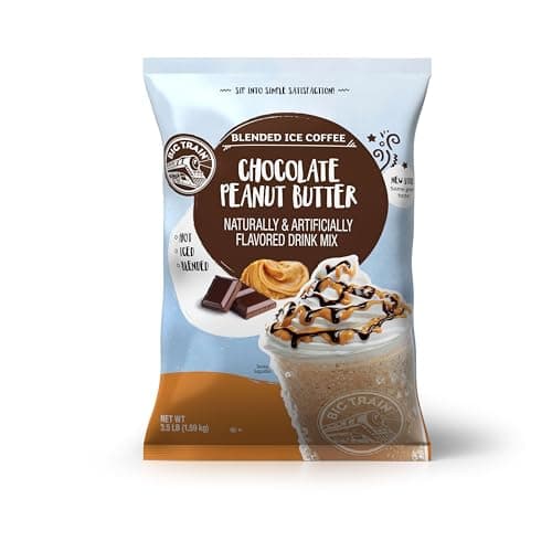 Big Train Chocolate Peanut Butter Blended Ice Coffee Beverage Mix 35 Pound Pack of 1