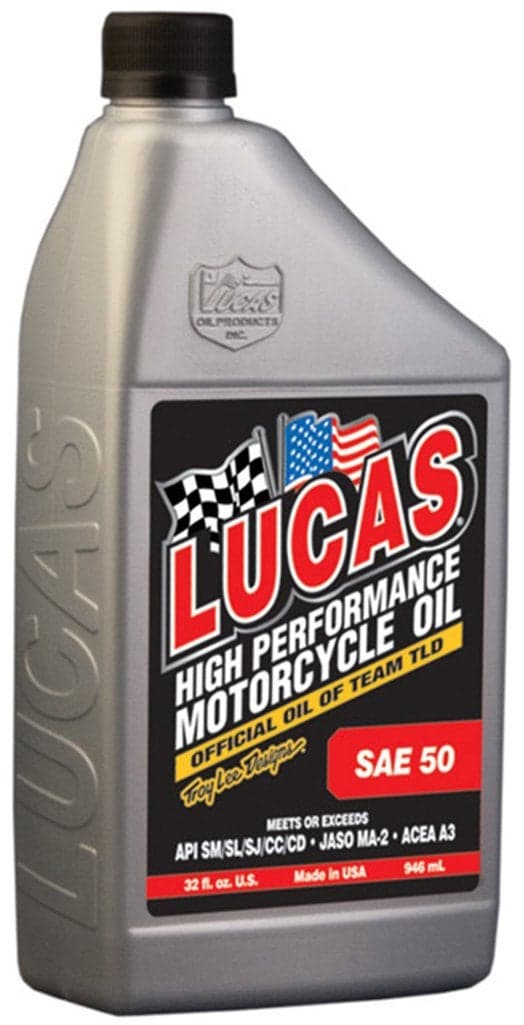 Lucas Oil 10712 SAE 50 Motorcycle Oil - 1 Quart