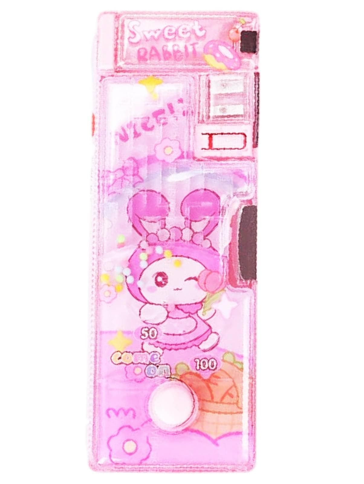 SHAKTISM Hello Summer Pencil Case with Sharpener, Water Game Puzzle Theme, Stationary Organizer for Kids and Girls (Sweet Rabbit - Pencil Case)