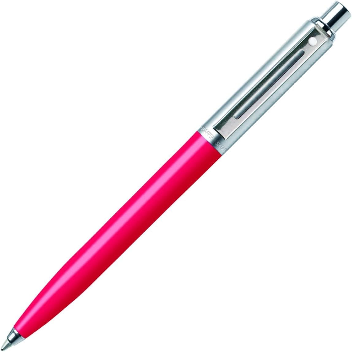 SHEAFFER E23216551CS Sentinel Brushed Chrome Cap Barrel Ballpoint Pen Deep Pink