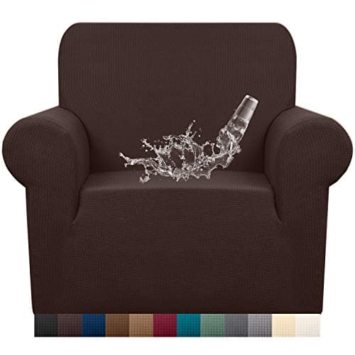 Granbest Premium Waterproof Sofa Cover High Stretch Couch Slipcover Super Soft Fabric Couch Cover (Chocolate, Small)