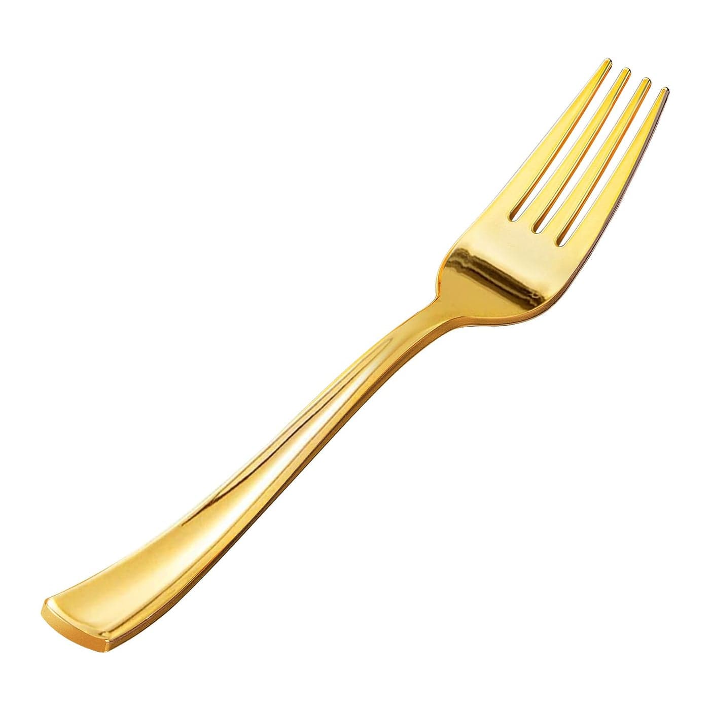 Goodluck 50 Pack Gold Plastic Forks Heavy Duty Gold Forks Disposable Gold Plastic Cutlery Perfect for Weddings Parties Dinners and Thanksgiving