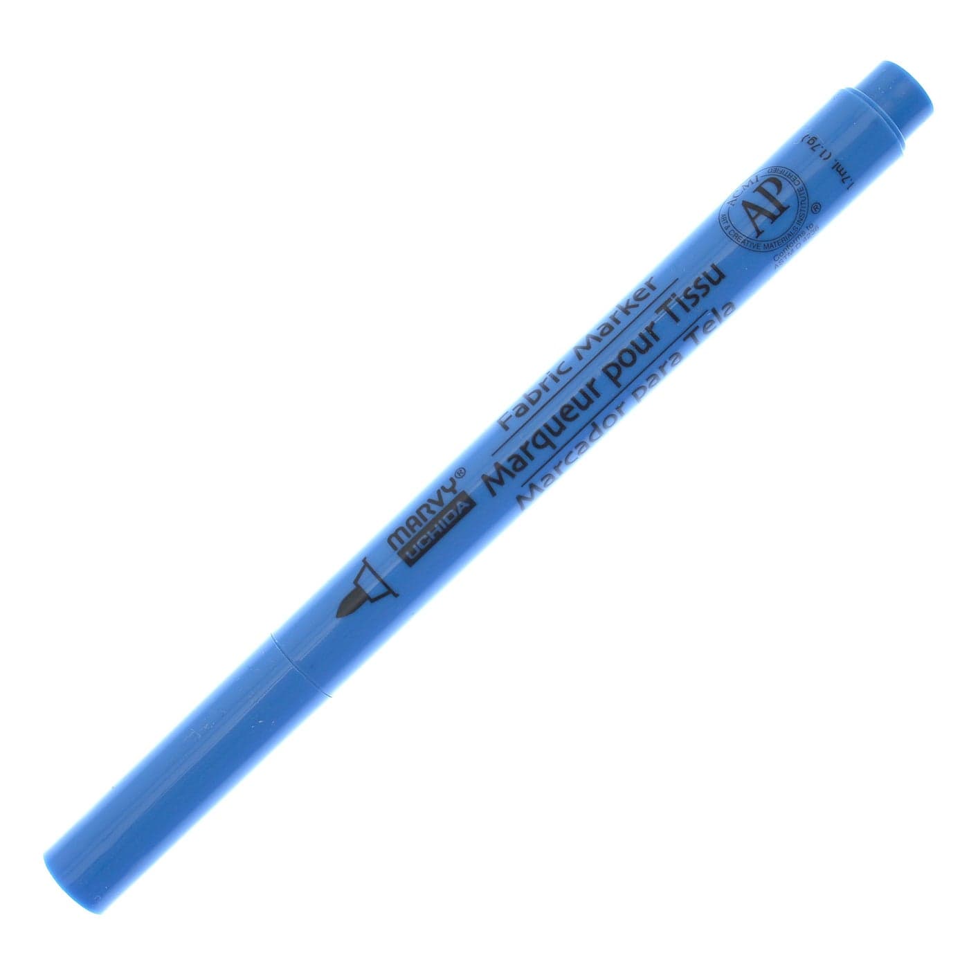 Uchida 522CF10 Marvy Fine Point Fabric Marker Fluorescent Light Blue