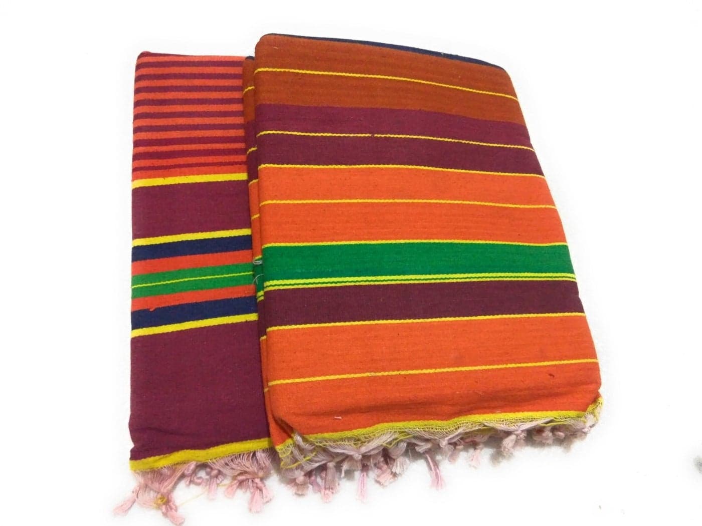 Cotton Carpet/Solapur Carpet/Satranji/Bhavani Carpet in Multicolours VJPATTA Multipurpose Carpet-Set of 2 Pieces