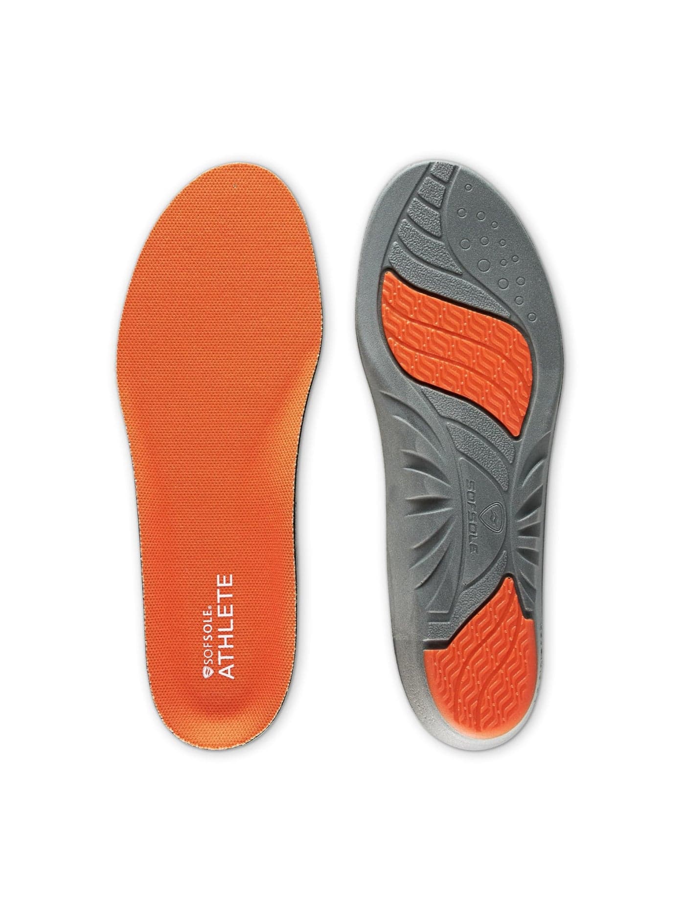 SOFSOLE ATHLETE Performance Men's Insoles - PU Foam & Gel Inserts - Heel-to-Toe Cushioning, Support, & Moisture Control, - Lightweight Comfort & Stability - Ideal for Runners, Walkers, Athletes