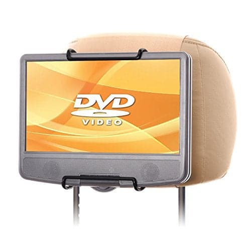 WANPOOL Car Headrest Mount Holder for Portable DVD Player, fit Swivel Screen & Standard Laptop Style Portable DVD Player, Beige (DVD Player is not Included)