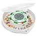 Live Fine 28Day Automatic Pill Dispenser with Upgraded LCD Display Key Lock Sound Light for Prescriptions Medication Vitamins Supplements More