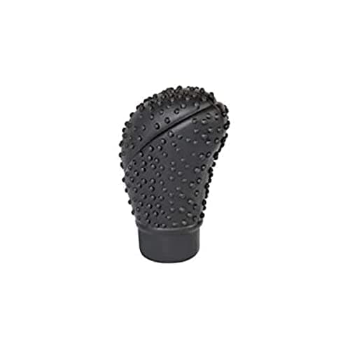 Aksmit Anti-Scratch Soft Car Auto Silicone Nonslip Oval Gear Shift Knob Protector Cover (Black) for Glanza