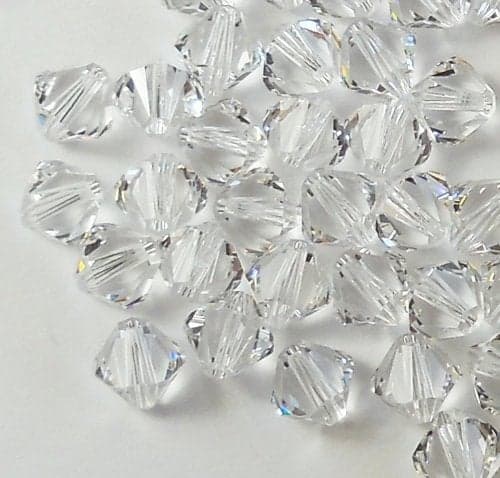 144 Pieces Austrian 5328 XILION Bicone Loose Beads 4mm Crystal 001 Clear Jewelry Making CrystalWholesale Made in Austria
