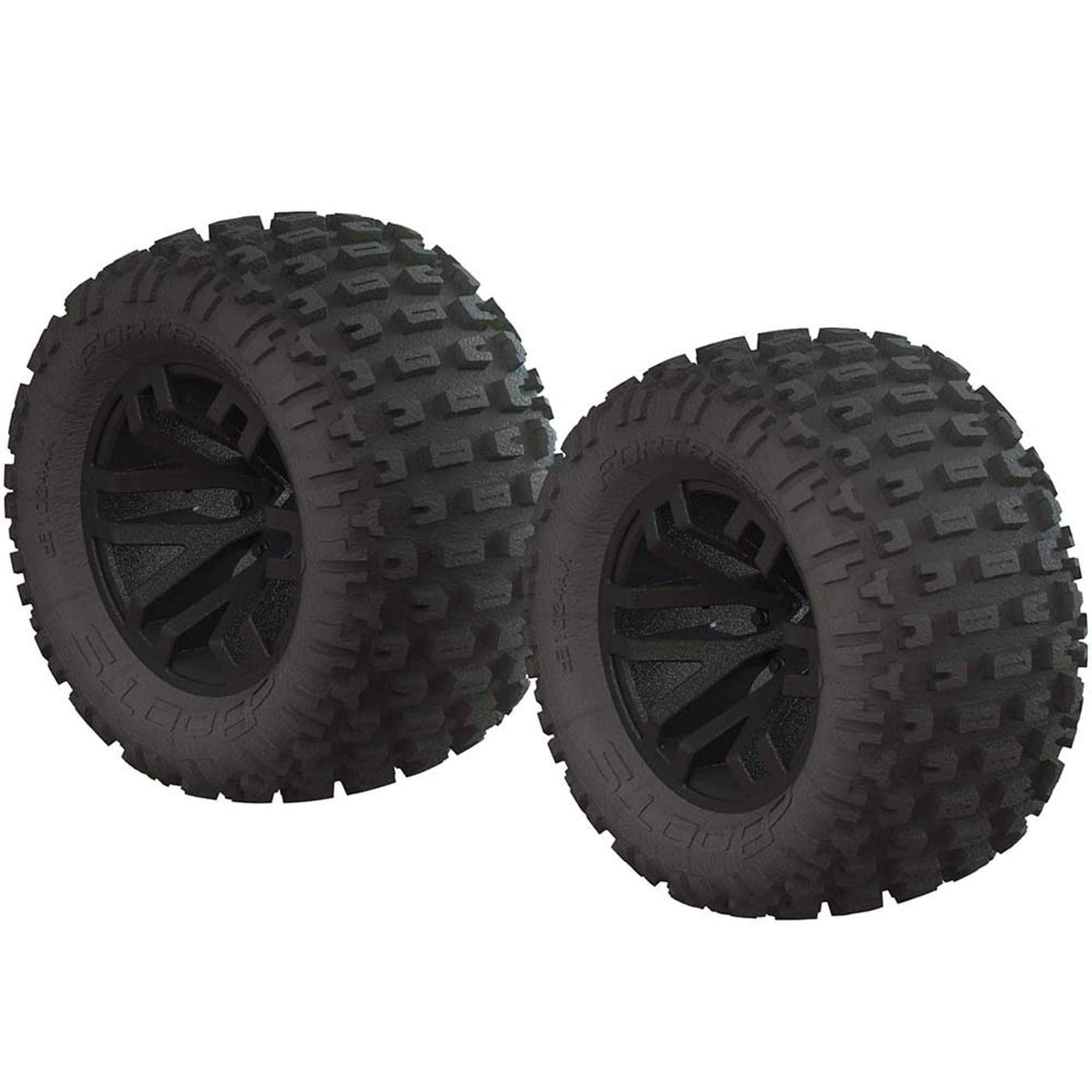 ARRMA 110 dBoots Fortress MT 2230 PreMounted Tires 14mm Hex Black 2 ARAC9632