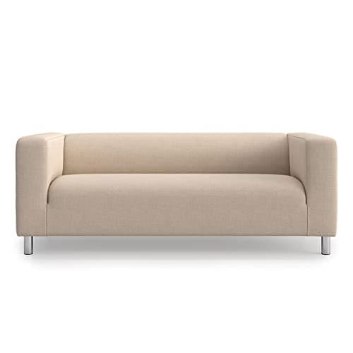 TLYESD Klippan Cover Replacement for IKEA Klippan Loveseat Cover,Klippan Couch Cover,Klippan Sofa Cover Only!(Light Khaki)