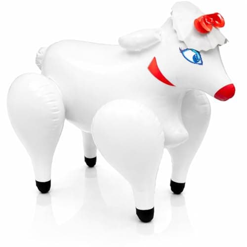 Inflatable Sheep Blowup Sheep Sheep Themed Party Supplies Sheep Blow Up Inflatable Prop Farm Animal Prop 18x15 Inches MultiColor