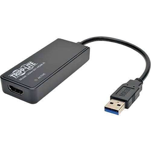 Tripp Lite USB 3.0 SuperSpeed to HDMI Dual Monitor External Video Graphics Card Adapter 512 MB SDRAM - 2048x1152,1080p(U344-001-HDMI-R)
