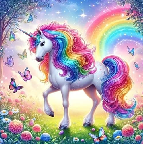 MOMDEDP Unicorn Diamond Art Kits for Adults5D Animal Diamond Painting Kits for BeginnerDIY Diamond Crystal Rhinestones Painting Kits for Home Wall Decor Gift 12 X 12inch Butterfly