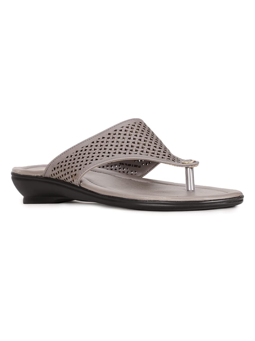 BATA Women's Susan Thong Grey Fashion Slippers-3 Kids UK (5712522)