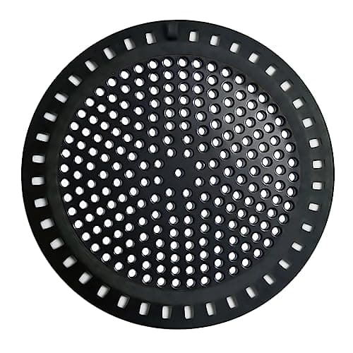 Huntonry Hair Catcher Shower & Tub Drain Protector, Bathtub & Sink Drain Strainer, Flat & Round, Black