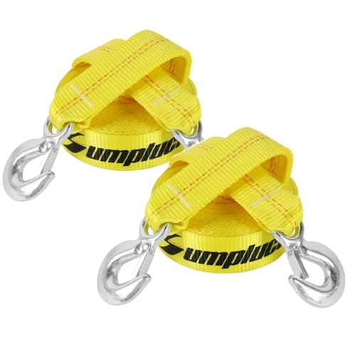 Tow Strap with Hooks 30 Ft 15000 Lb Towing Straps for Cars ATV Tires Vehicles Farm Selds Snowmobiles Truck SUV Thick Recovery Rope for Tree,2 in x 30 Foot Emmergency Car Tow Ropes Kit