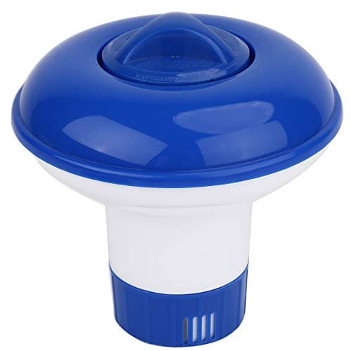 YLYL Premium Hot Tub/Spa/Pool Chlorine Floater Chlorinator/Bromine Floater, Chemical Floating Dispenser for Pools, 1.5 Inch Tablet Holder Automatic Tablets Floaters Blue with white 4.92*4.92*5.2inch