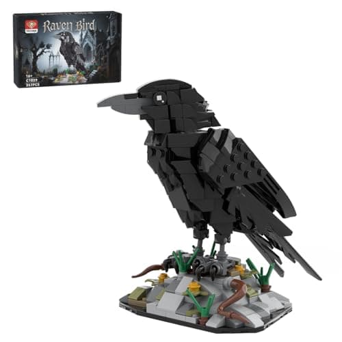 StrucToys Raven Building Blocks Model Set for Adults DIY Advanced Bird Construction Kit for Home and Office Gift for Birthdays357PCS
