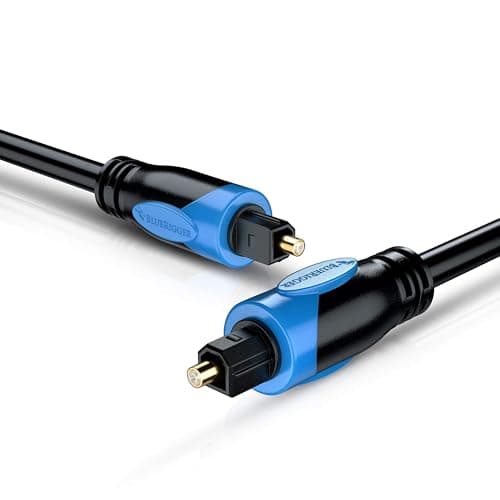 BlueRigger Digital Optical Audio Toslink Cable (25 Feet / 7.5 Meter) With 8 Channel (7.1) Audio Support (for Home Theatre, Xbox, Playstation etc.)