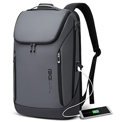 BANGE Business Smart Backpack Waterproof fit 15.6 Inch Laptop Backpack with USB Charging Port,Travel Durable Backpack