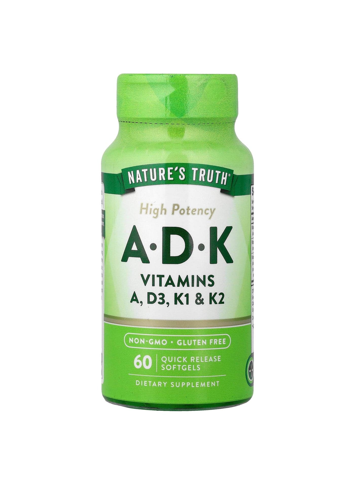 Vitamins A, D, K, High Potency, 60 Quick Release Softgels