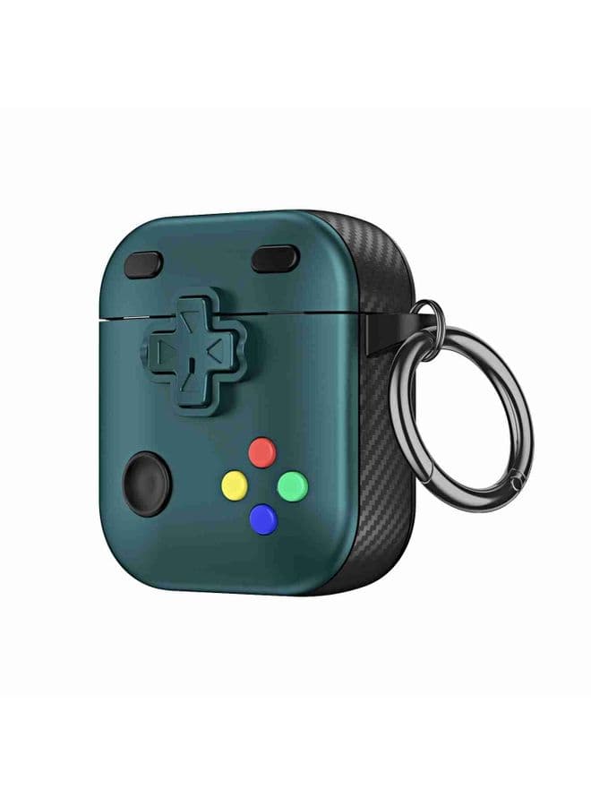 Case Cover For AirPods 2 / 1 Game Console Shape Wireless Earphones Protective Case Green