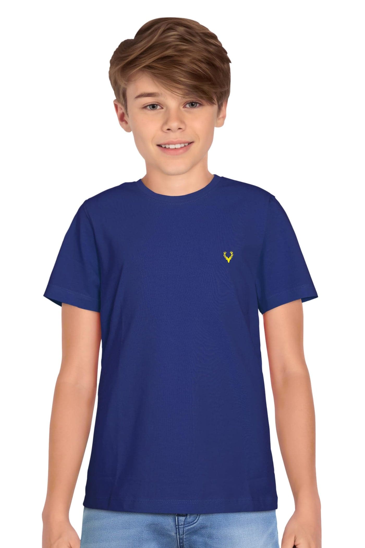 Allen Solly Boy's T-Shirt(ABKCCRGBS10446_Navy5 - 6 Years)
