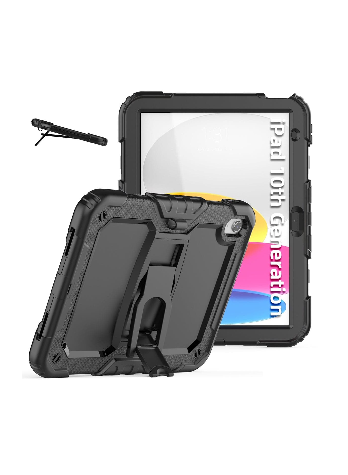 Case for iPad 10th Generation 2022 10.9 Inch, Heavy Duty Shockproof Case with Folding Stand Case for iPad 10th 10.9 Inch