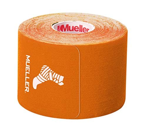 Mueller Sports Medicine Kinesiology Therapeutic Tape Quality Athletic Tape Latex Free 20 PreCut IStrips 2 x 975 Each Strip Orange