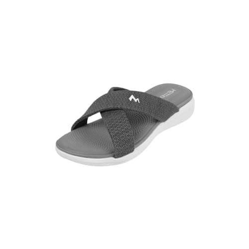 Metro Women Grey Cross Strap Comfort Sandal UK/5 EU/38 (41-249)