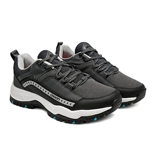 ASIAN Everest-01 Sports Trekking & Hiking,Walking Shoes with Rubber Outsole & Memory Foam Insole Lace-Up Shoes for Men & Boy's Dark Grey,UK 9