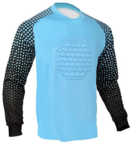 Soccer Goalie Shirt (Columbia Blue, Adult Medium)